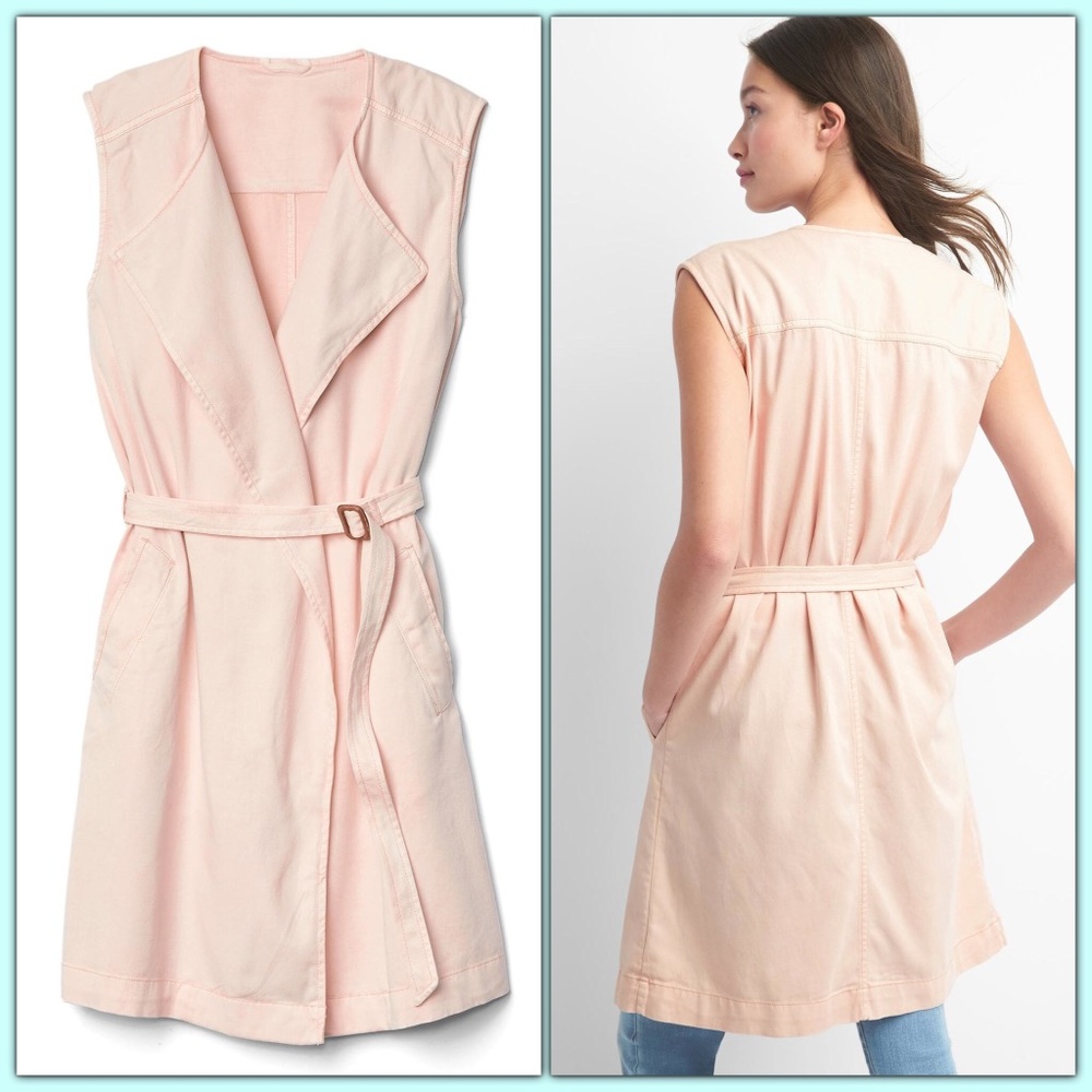 🌷 Adorable Soft Mod Long Belted Vest 🌷